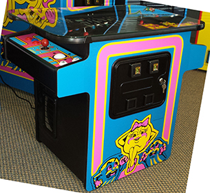 Ms Pac Cocktail w/ Wide CPs finished by ColoradoClassicGames.com